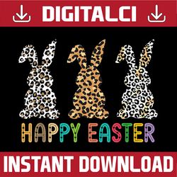leopard happy easter day bunny easter day png, happy easter day sublimation design