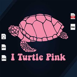 i turtle pink, breast cancer svg, turtle svg, pink turtle shirts, cancer awareness, cancer svg, cancer ribbon svg, cance