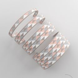 Bead loom pattern, LOOM bracelet pattern, miyuki pattern, square stitch pattern, pdf file, pdf pattern_179 NO WORD CHART