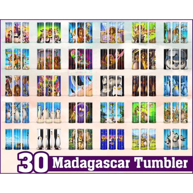 Madagascar Tumbler, Madagascar PNG, Tumbler design, Digital download.jpg
