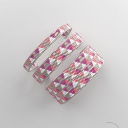 peyote bracelet pattern, peyote bead pattern, odd count, stitch pattern, pdf file, pdf pattern_177 no word chart