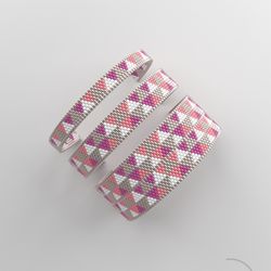 Peyote bracelet pattern, peyote bead pattern, odd count, stitch pattern, pdf file, pdf pattern_177 NO WORD CHART