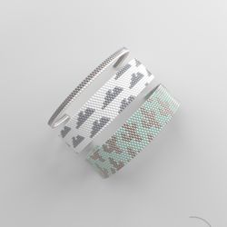 Peyote bracelet pattern, peyote bead pattern, odd count, stitch pattern, pdf file, pdf pattern_169 NO WORD CHART