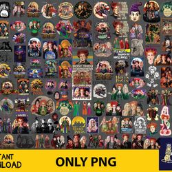 150 file hocus pocus png , bundle halloween png , silhouette, digital , instant download