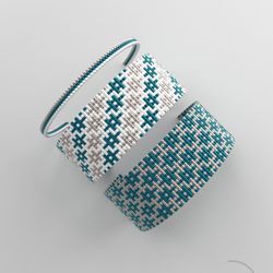 Bead loom pattern, LOOM bracelet pattern, miyuki pattern, square stitch pattern, pdf file, pdf pattern_167 NO WORD CHART