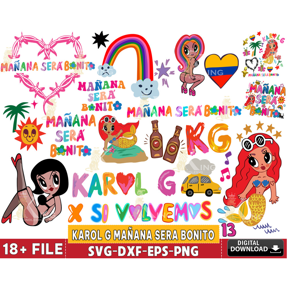 15+ file Karol G Mañana Sera Bonito bundle svg.jpg