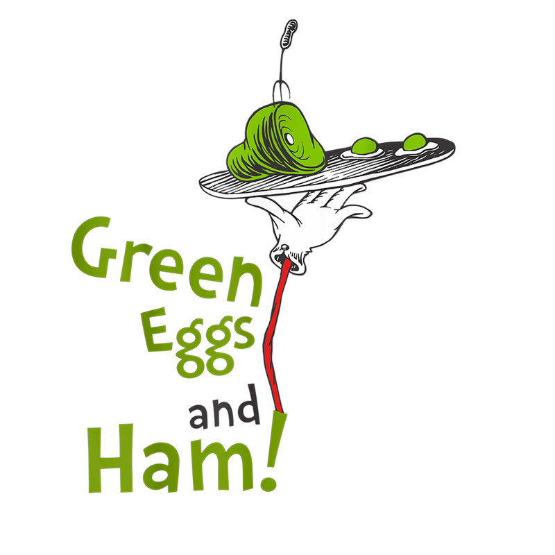 Dr Seuss Green Eggs and Ham Title T-Shirt.png