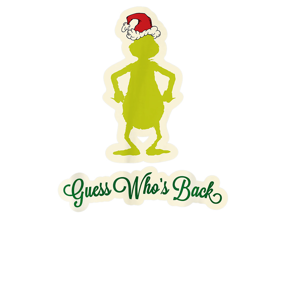 Dr Seuss Grinch Guess Whos Back T-Shirt.png