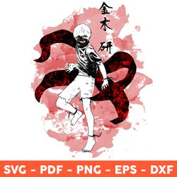 Ken Kaneki Svg, Tokyo Ghoul Svg, Anime Svg, Japanese Svg, Cartoon Svg, Svg, Png, Dxf, Eps - Download