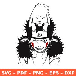 kiba and akamaru svg, kiba inuzuka svg, akamaru svg, dog lover manga svg, svg, png, dxf, eps - download file