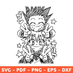 killua and gon svg, hunter x hunter svg, hunter anime svg, anime characters svg, cricut, anime svg - download file