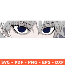killua zoldyck svg, anime svg, manga svg, hunter x hunter svg, japanese cartoon svg, svg, png, dxf, eps - download file
