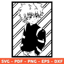 Killua Zoldyck Svg, Anime Svg, Manga Svg, Hunter x Hunter Svg, Japanese Cartoon Svg, Svg, Anime Svg - Download File