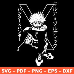 Killua Zoldyck Svg, Anime Svg, Killua Svg Anime, Hunter x Hunter Svg, Japanese Cartoon Svg, Png, Eps - Download File
