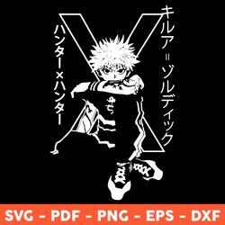 killua zoldyck svg, anime svg, killua svg anime, hunter x hunter svg, japanese cartoon svg, png, eps - download file