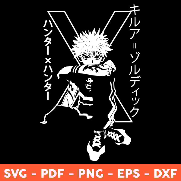 Killua Zoldyck Svg, Anime Svg, Killua Svg Anime, Hunter x Hu | Inspire ...