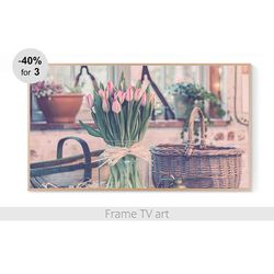 Samsung Frame TV Art Download 4K,  Frame TV art flowers, Frame TV art spring, Frame TV art tulips | 517
