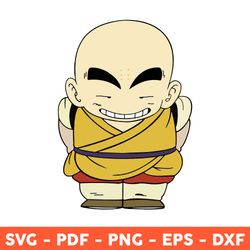 krillin-svg, dragon ball svg, cartoon svg, krillin dragon ball svg, anime svg, svg, png, eps - download file