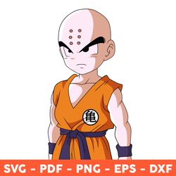 krillin svg, dragon ball svg, cartoon svg, krillin dragon ball svg, anime svg, krillin - download file