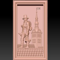 3D Model STL CNC Router file Painting Chimney Sweep