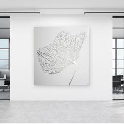 Silver Abstract Art Silver Painting Silver Wall Art Original Painting Silver Leaf Art Metal Painting Modern Art Floral