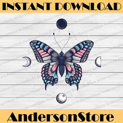 transgender butterfly trans pride flag lgbt moon subtle gay lgbt month png sublimation design