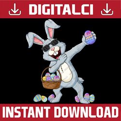 dabbing rabbit bunny easter day eggs dab easter day png, happy easter day sublimation design