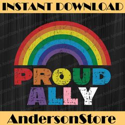 proud ally lgbt rainbow gay pride month lgbt month png sublimation design