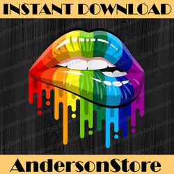 lgbt rainbow lip gay pride funny sexy cool lesbian pride lgbt month png sublimation design