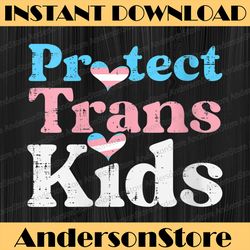 Protect Trans Kids Transgender Pride Flag LGBT LGBT Month PNG Sublimation Design