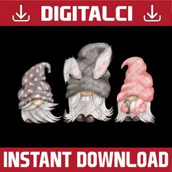 easter gnomes cute easter egg basket funny easter bunny ears easter day png, happy easter day sublimation design