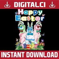 Happy Easter Bunny Llama Easter Egg Easter Day Png, Happy Easter Day Sublimation Design