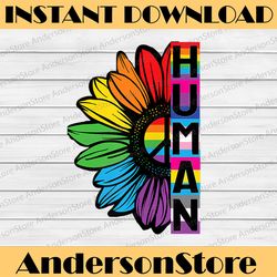 human sunflower lgbt flag gay pride month lgbtq lgbt month png sublimation design