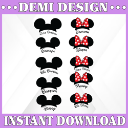 Mickey and Minnie Half, Mickey Mouse and Minnie Mouse svg, Walt Disney Quotes SVG, DXF,PNG, Clipart, Cricut, Quotes