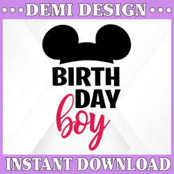 birthday boy svg | disney birthday svg | birthday svg | mickey mouse svg | mickey head svg