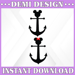 mickey ears anchor svg designs,disney svg pack,dxf bundle, clipart svg, files silhouette files cricut,cut files