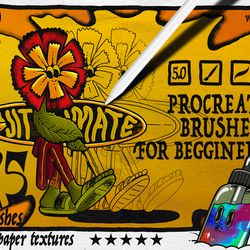 25 procreate brushes for beginners, pen brushes, pencil sketch brushes for procreate