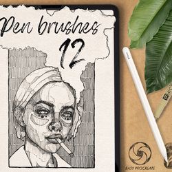 pen brushes for procreate