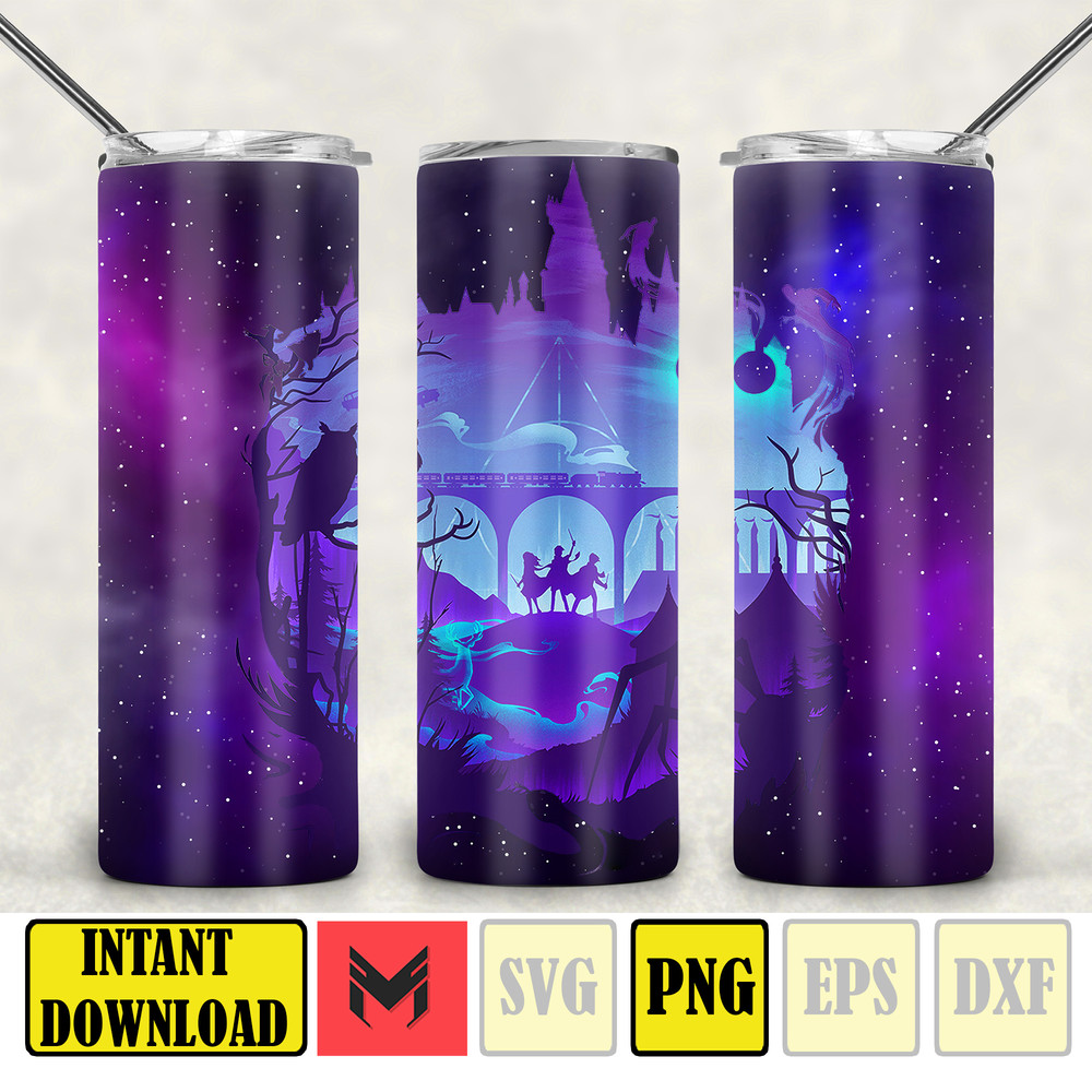 Harry Magic Tumbler, HP Tumbler Png, 20oz Skinny Straight, HP Tumbler Wrap, Full Tumbler Wrap, Sublimation Print (16).jpg