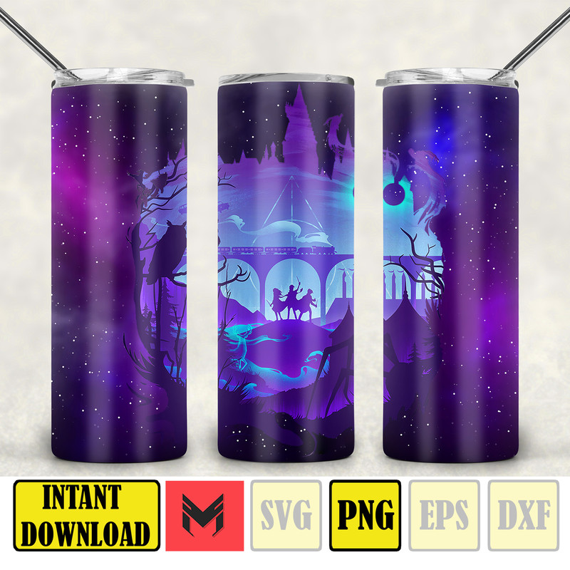 Harry Magic Tumbler, HP Tumbler Png, 20oz Skinny Straight, HP Tumbler Wrap, Full Tumbler Wrap, Sublimation Print (16).jpg