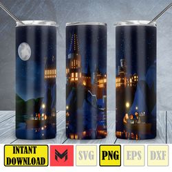harry magic tumbler, hp tumbler png, 20oz skinny straight, hp tumbler wrap, full tumbler wrap, sublimation print (50)