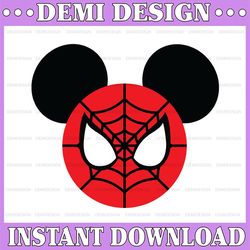 mickey mouse spiderman disney cut file for t svg , decals, silhouette, cricut, cameo svg