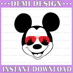 Mickey Mouse svg sunglasses, Disney Mickey Mouse sunglasses cricut silhouette svg file instant download