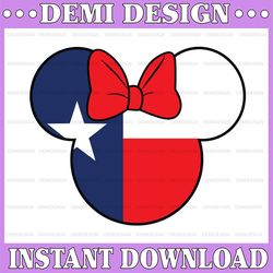Minnie Texas flag Disney svg,Disney Mickey and Minnie svg,Disney Princess,Quotes files, svg file