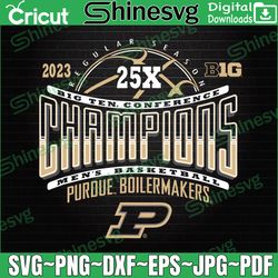 Purdue Boilermakers Big Ten Champs Basketball 2023 25X Black, Basketball svg, Sport svg, svg, Digital Download