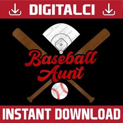 baseball aunt softball mama mother's day png, happy mother's day sublimation design