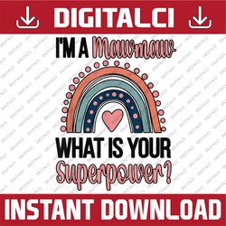 mawmaw superpower mawmaw grandmother appreciation mother day png, happy mother's day sublimation design