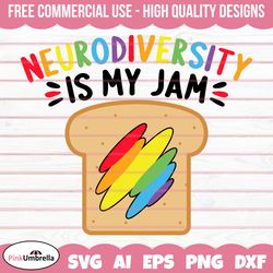 neurodiversity is my jam svg, neurodiversity svg, adhd, autism svg, autism awareness svg, autism mom svg, autism puzzle