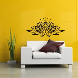 Lotus Flower, Paradise Flower, Flower, Nature, Flowers, Wall Sticker Vinyl Decal Mural Art Decor