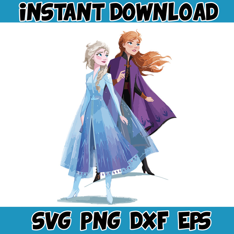 Frozen SVG, Frozen Svg, Anna Svg, Olaf Svg, Frozen Silhouette, Frozen Clipart (19).jpg
